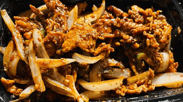 Basil & Dried Chili Chicken.