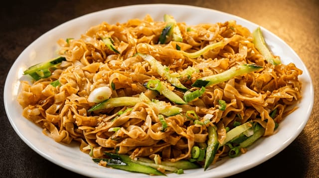 Burmese Garlic Noodles.